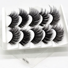 Load image into Gallery viewer, DOCOCER NEW 13 Styles 5 Pairs Mink Hair False Eyelashes Natural/Thick Long Eye Lashes Wispy Makeup Beauty Extension Tools