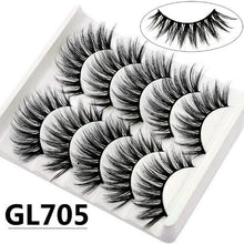 Load image into Gallery viewer, DOCOCER NEW 13 Styles 5 Pairs Mink Hair False Eyelashes Natural/Thick Long Eye Lashes Wispy Makeup Beauty Extension Tools