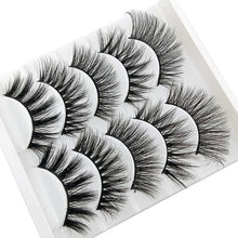 Load image into Gallery viewer, DOCOCER NEW 13 Styles 5 Pairs Mink Hair False Eyelashes Natural/Thick Long Eye Lashes Wispy Makeup Beauty Extension Tools