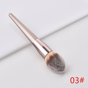 Luxury Champagne Makeup Brushes Set For Foundation Powder Blush Eyeshadow Concealer Lip Eye Make Up Brush Cosmetics Beauty Tools