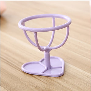 Makeup Beauty Stencil Egg Puff Storage Rack Powder Puff Sponge Display Stand Drying Holder Rack Heart Shape