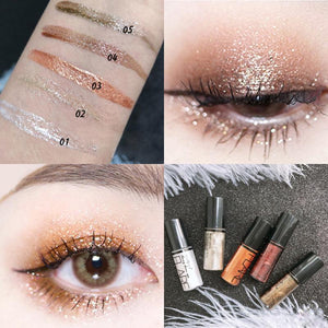 2020 New Arrival Portable Glitter Eyeshadow Liquid 14 Colors Glitter Eyeliner Eyeshadow Mini Eyeshadow Makeup Beauty Tools TSLM1