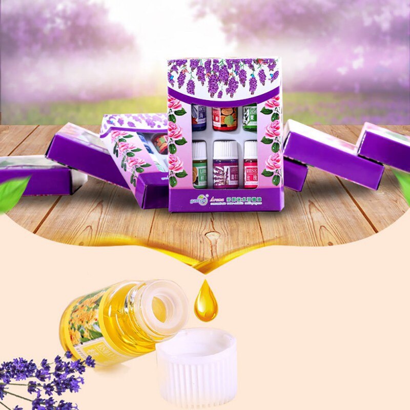 6pcs/set Skin Care Beauty Makeups 100% Pure Essential Oils Variety Fragrance Spa Bath Massage Essential oil Cosmetic