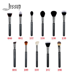 Jessup Beauty 1pcs Single Cosmetic Makeup Brush Dropshipping Fiber Hair Powder Foundation Contour Highlighter Face Brush