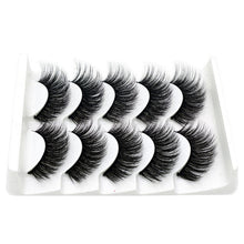 Load image into Gallery viewer, DOCOCER  NEW 13 Styles 5 Pairs Mink Hair False Eyelashes Natural/Thick Long Eye Lashes Wispy Makeup Beauty Extension Tools
