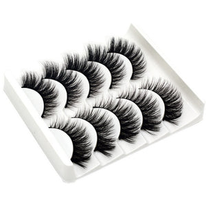 DOCOCER  NEW 13 Styles 5 Pairs Mink Hair False Eyelashes Natural/Thick Long Eye Lashes Wispy Makeup Beauty Extension Tools