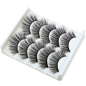 DOCOCER  NEW 13 Styles 5 Pairs Mink Hair False Eyelashes Natural/Thick Long Eye Lashes Wispy Makeup Beauty Extension Tools