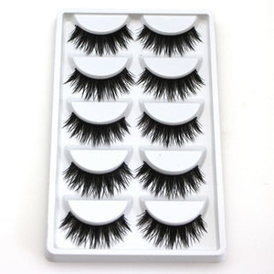 DOCOCER  NEW 13 Styles 5 Pairs Mink Hair False Eyelashes Natural/Thick Long Eye Lashes Wispy Makeup Beauty Extension Tools